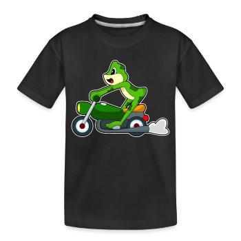Moto Frog - T-shirt bio Premium Enfant - noir - Devant