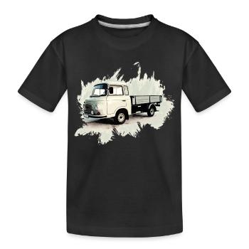 Camion à plateau BARKAS B1000 - T-shirt bio Premium Enfant - noir - Devant