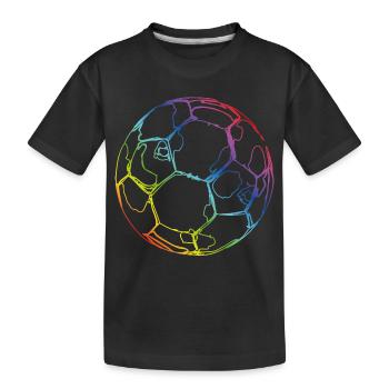 Fußball - Kinder Premium Bio T-Shirt - Schwarz - Vorne