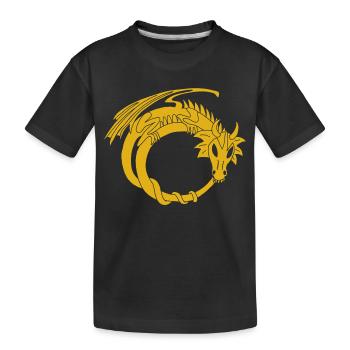 L'anneau du dragon d'or - T-shirt bio Premium Enfant - noir - Devant