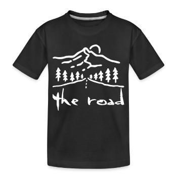 Die weiße Straße - Kinder Premium Bio T-Shirt - Schwarz - Vorne
