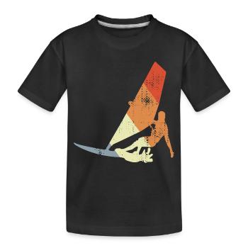 Vintage Windsurfers - T-shirt bio Premium Enfant - noir - Devant