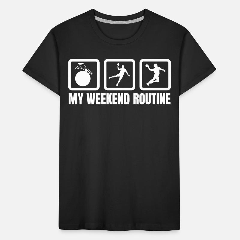 Meine Wochenendroutine Kinder Premium Bio T-Shirt