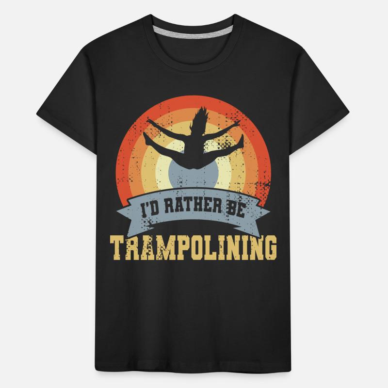 Trampolin Spruch Kinder Premium Bio T-Shirt