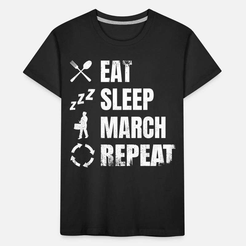 Drum Player Daily Routine Kids' Premium Organic T-Shirt