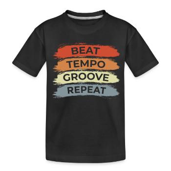 Drummer Vintage Look - T-shirt bio Premium Enfant - noir - Devant