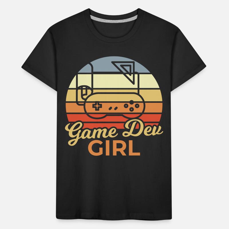 Game Dev Mädchen Kinder Premium Bio T-Shirt