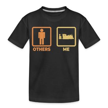 Drôle de Trainspotter - T-shirt bio Premium Enfant - noir - Devant