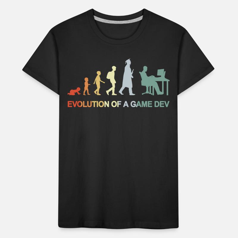 Évolution du développement de jeux T-shirt bio Premium Enfant