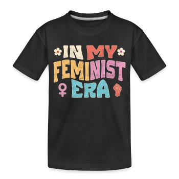 In my feminist era - Kinder Premium Bio T-Shirt - Schwarz - Vorne