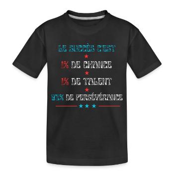 Motivation pour le succés - T-shirt bio Premium Enfant - noir - Devant