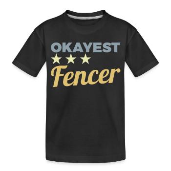 Escrimeur moyen - T-shirt bio Premium Enfant - noir - Devant