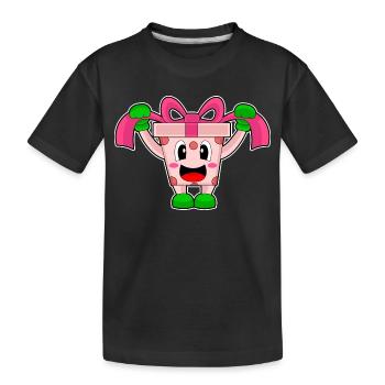 Paquet de Noël - T-shirt bio Premium Enfant - noir - Devant
