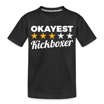 Kickboxeur moyen - T-shirt bio Premium Enfant - noir - Devant