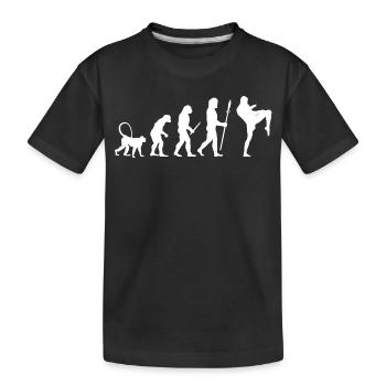 Développement d’un kickboxeur - T-shirt bio Premium Enfant - noir - Devant