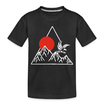 Das Dach der Welt (Weiß) - Kinder Premium Bio T-Shirt - Schwarz - Vorne
