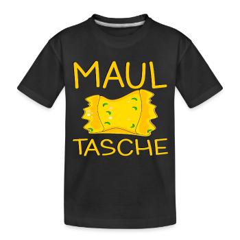 SCHWÄBISCHE MAULTASCHEN SCHWABEN - Kinder Premium Bio T-Shirt - Schwarz - Vorne
