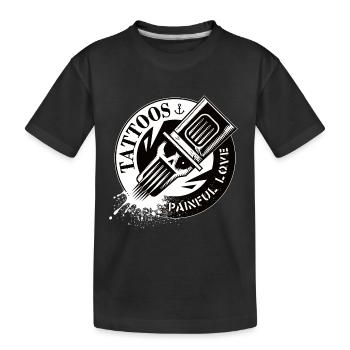 TATOUAGES AMOUR DOULOUREUX - T-shirt bio Premium Enfant - noir - Devant