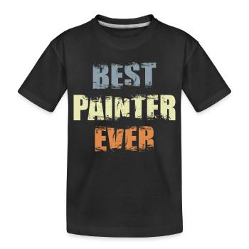 Bester Maler Lackierer - Kinder Premium Bio T-Shirt - Schwarz - Vorne