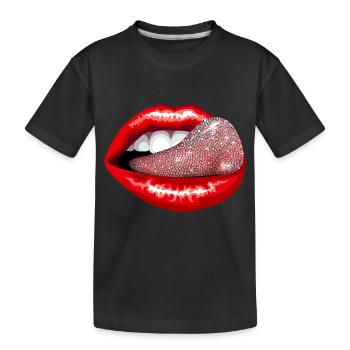 Langue précieuse - T-shirt bio Premium Enfant - noir - Devant