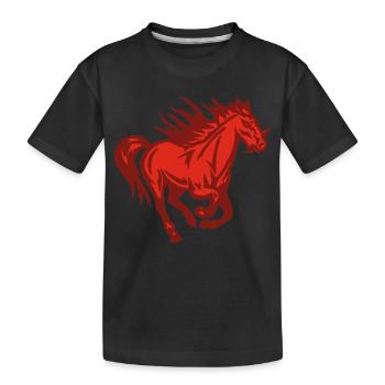 Demonic Horse - Kids' Premium Organic T-Shirt - black - Front