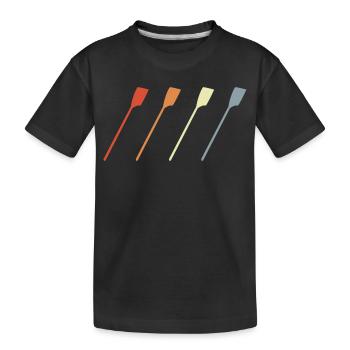 Aviron vintage - T-shirt bio Premium Enfant - noir - Devant