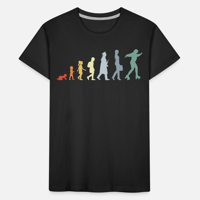 Roller Skater Evolution Kids' Premium Organic T-Shirt