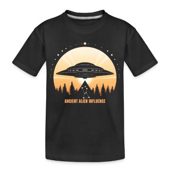 Ancienne influence extraterrestre - OVNI Pyramide d’Orion - T-shirt bio Premium Enfant - noir - Devant