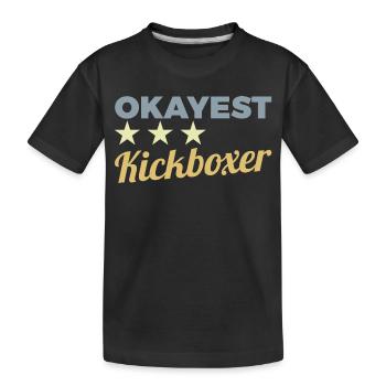 Kickboxer drôle - T-shirt bio Premium Enfant - noir - Devant