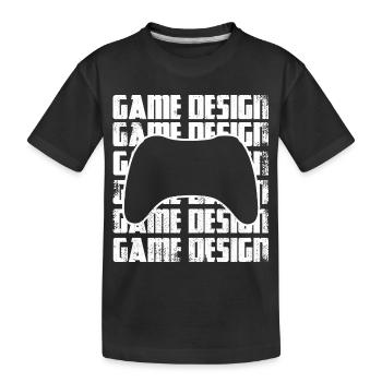 Concepteur de jeux - T-shirt bio Premium Enfant - noir - Devant