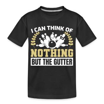 Lustiger Bowler Witz - Kinder Premium Bio T-Shirt - Schwarz - Vorne