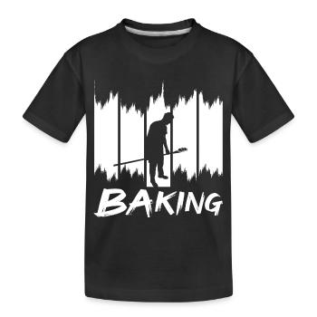 Pâtisserie amusante - T-shirt bio Premium Enfant - noir - Devant