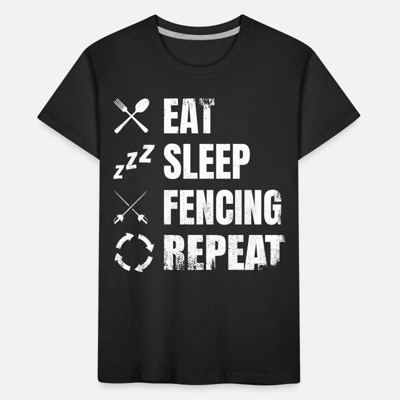 Fechten Tägliche Routine Kinder Premium Bio T-Shirt