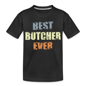 Bester Metzger aller Zeiten - Kinder Premium Bio T-Shirt - Schwarz - Vorne