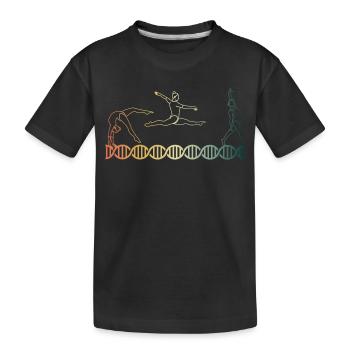 Gymnastique L’ADN de la gymnastique L’ADN - T-shirt bio Premium Enfant - noir - Devant
