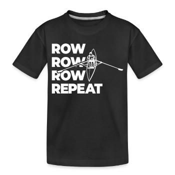 Aviron Aviron Aviron Répétition de l’aviron - T-shirt bio Premium Enfant - noir - Devant