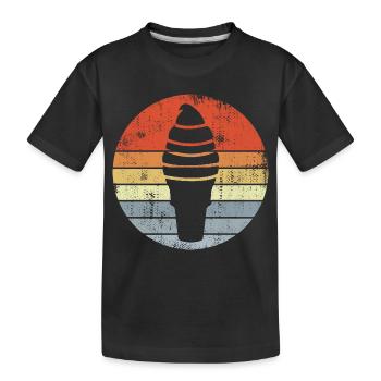 Croissant - Kids' Premium Organic T-Shirt - black - Front