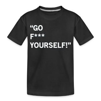 Allez-y vous-même - T-shirt bio Premium Enfant - noir - Devant
