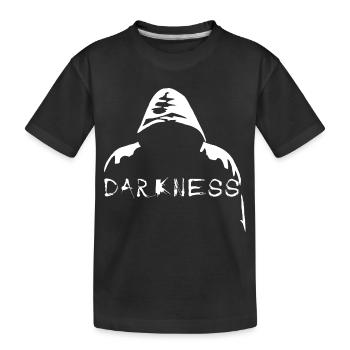 Darkness - Kids' Premium Organic T-Shirt - black - Front
