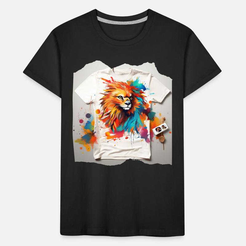 Painted lion Kids' Premium Organic T-Shirt