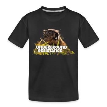 Marmotte Résistance souterraine 2024 - T-shirt bio Premium Enfant - noir - Devant