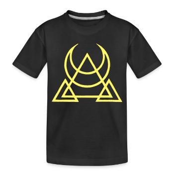 symbole des pyramides égyptiennes - T-shirt bio Premium Enfant - noir - Devant