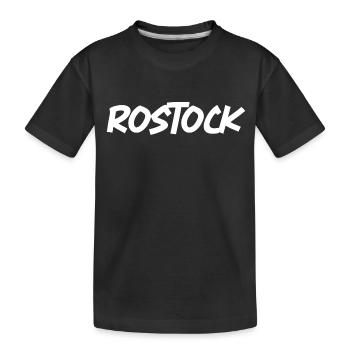 Rostock - Kinder Premium Bio T-Shirt - Schwarz - Vorne