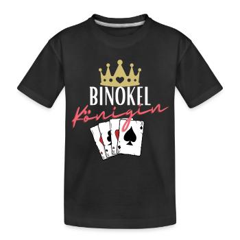Binocular Queen - Kids' Premium Organic T-Shirt - black - Front