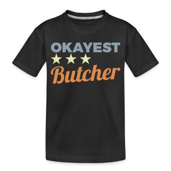 Durchschnittlicher Metzger - Kinder Premium Bio T-Shirt - Schwarz - Vorne