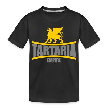 Tartaria Empire | Farben änderbar - Kinder Premium Bio T-Shirt - Schwarz - Vorne