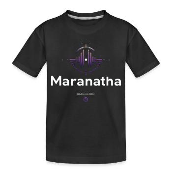 Vague de culte maranatha - T-shirt bio Premium Enfant - noir - Devant