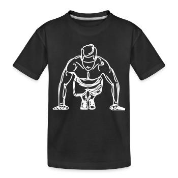 Croquis de carrossier - T-shirt bio Premium Enfant - noir - Devant