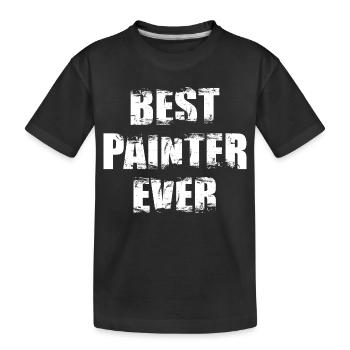 Meilleur peintre de tous les temps - T-shirt bio Premium Enfant - noir - Devant