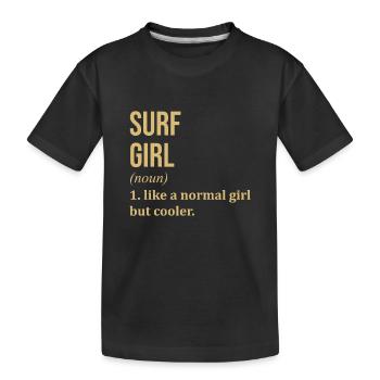 Surf Surf Surf - T-shirt bio Premium Enfant - noir - Devant